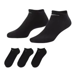 Nike Everyday Cushioned No-Shoe 3-Pack Socks Black - White (010) -Sale Nike Online P SX7673NIKESOCKSBLACKWHITE010 6 L