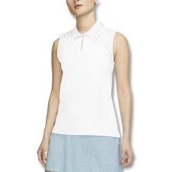 Nike Dri-Fit Ace Sleeveless Golf Polo 2020 Women -Sale Nike Online ann1008 white 3 23941.1664007515