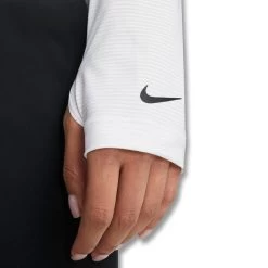 Nike Dri-FIT UV Victory Printed Longsleeve Golf Baselayer 2022 Women -Sale Nike Online ann2964 white black 4 20654.1666168635