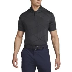 Nike Dri-FIT Vapor Stripe Jacquard Golf Polo 2022 -Sale Nike Online ann2987 dark smoke gray black 1 20822.1669101567