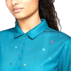 Nike Dri-FIT Victory Printed Golf Polo 2022 Women -Sale Nike Online ann2991 bright spruce washed teal 3 03845.1669103904